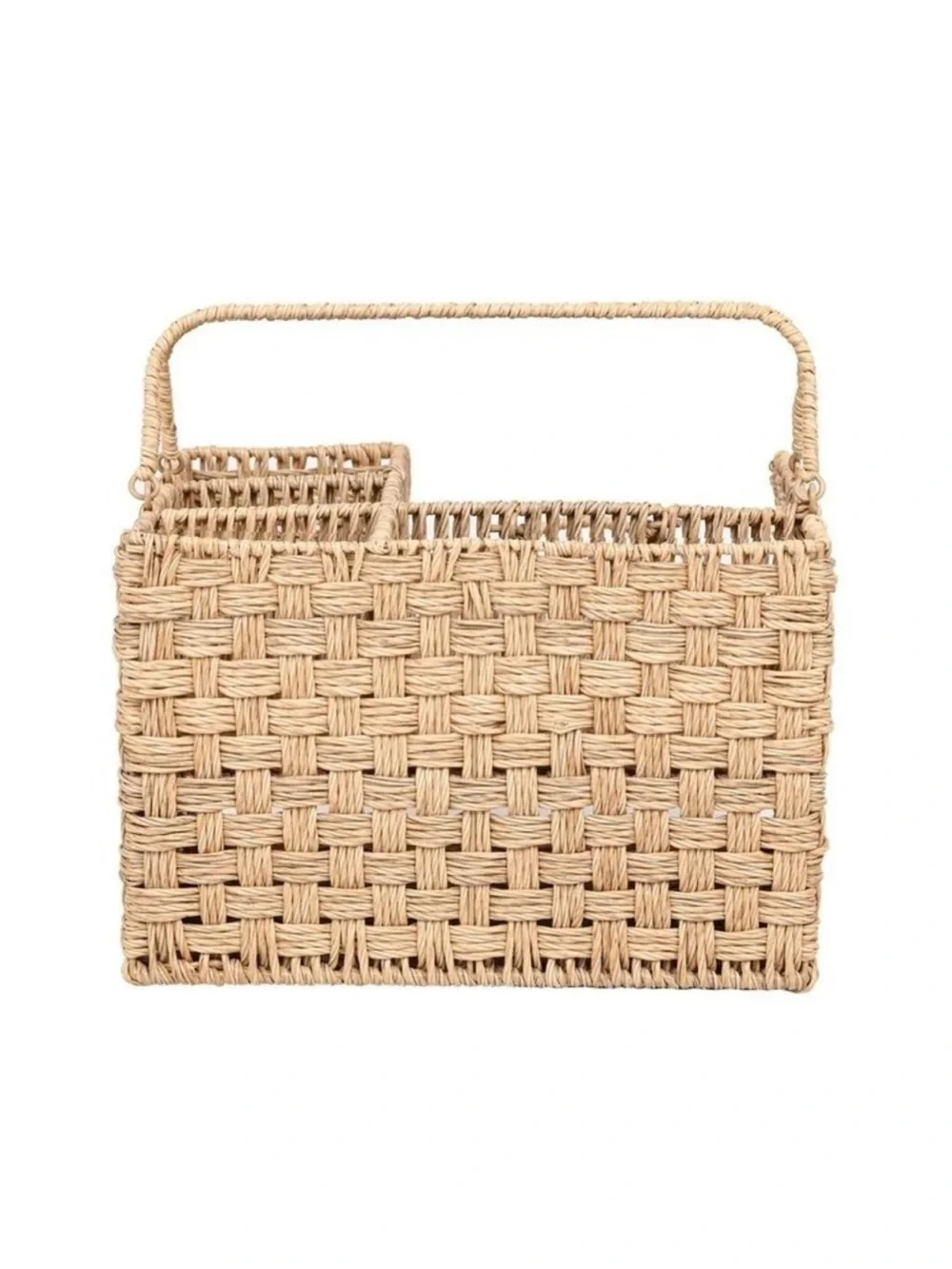 NWT Better Homes & Gardens Resin Rattan All-in-One Serving Caddy, Beige Walmart